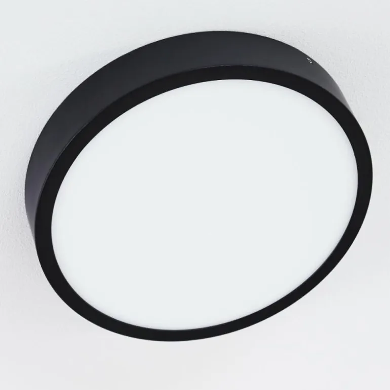 Plafonnier Kragos LED Noir, 1 lumière