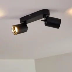 Plafonnier Kullaberg Noir, 2 lumières