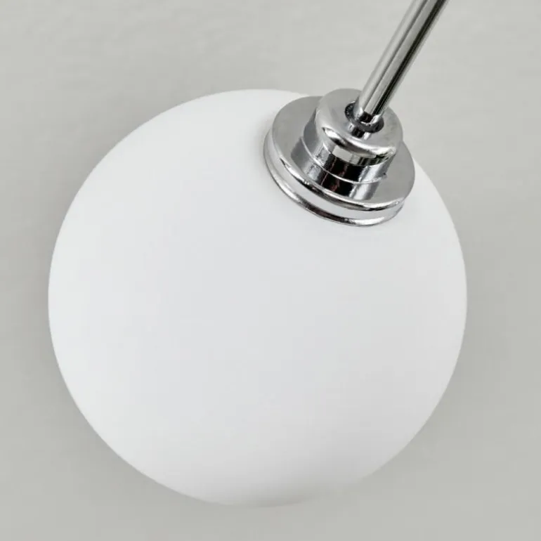 Plafonnier Lacosse LED Chrome, Nickel mat, 21 lumières