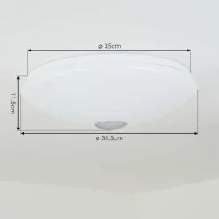 Plafonnier Langlois Blanc, 1 lumière