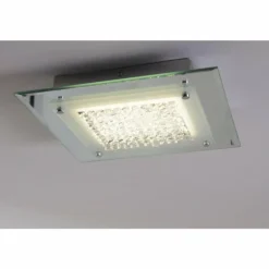 Plafonnier LED Globo Liana Chrome, 1 lumière