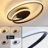 Plafonnier Leksund LED Noir, 1 lumière