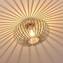 Plafonnier Lepa Gris, 1 lumière