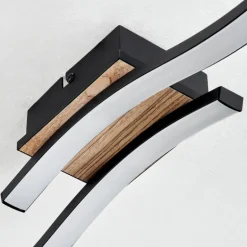 Plafonnier Letala LED Couleur bois, 2 lumières