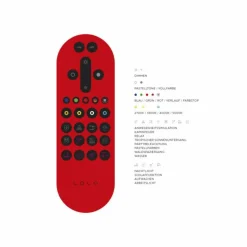 Plafonnier Leuchten Direkt LOLA-LOTTA LED Acier inoxydable, 2 lumières, Télécommandes, Changeur de couleurs