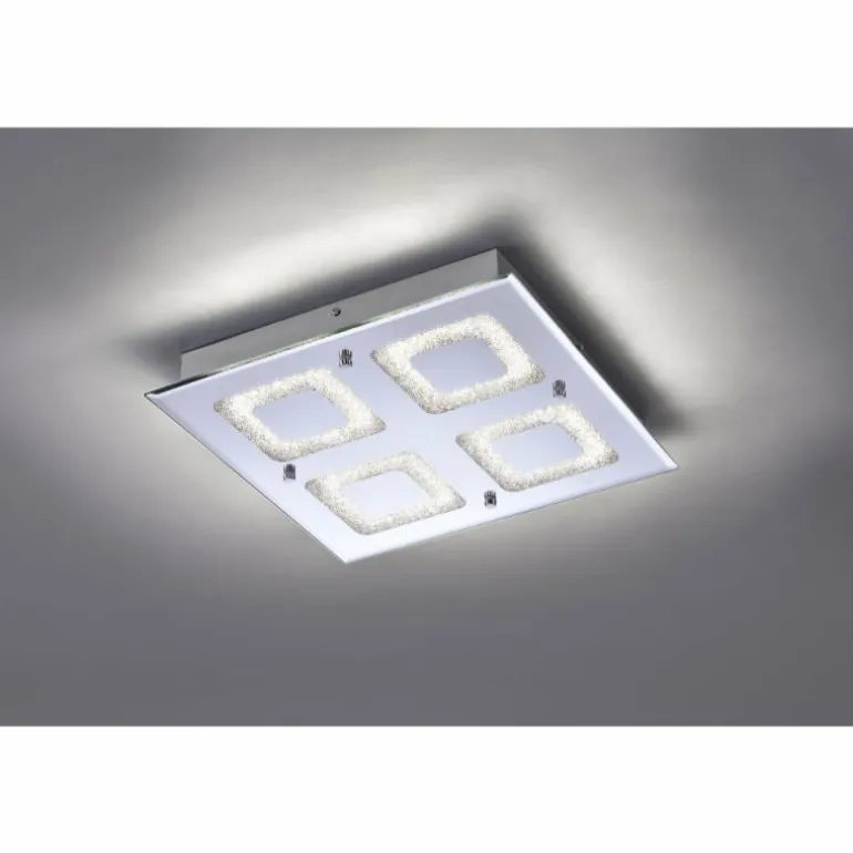 Plafonnier Leuchten Direkt LISA LED Chrome, 1 lumière