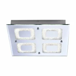 Plafonnier Leuchten Direkt LISA LED Chrome, 1 lumière