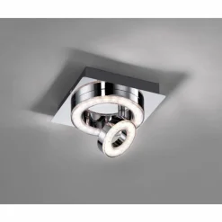 Plafonnier Leuchten Direkt TIM LED Chrome, 2 lumières