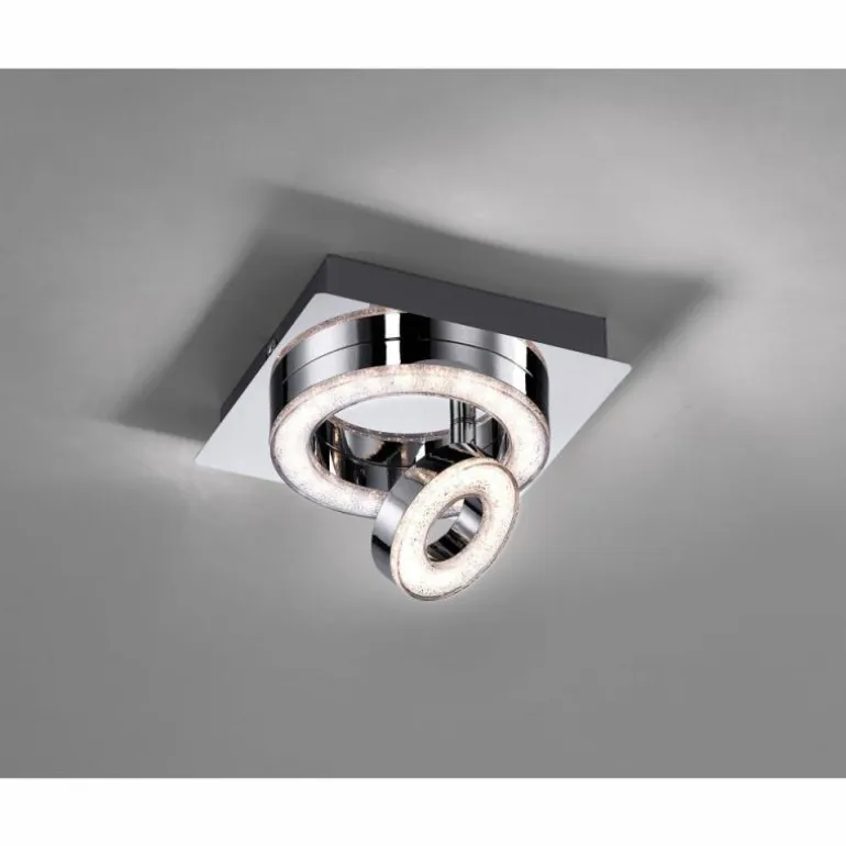 Plafonnier Leuchten Direkt TIM LED Chrome, 2 lumières
