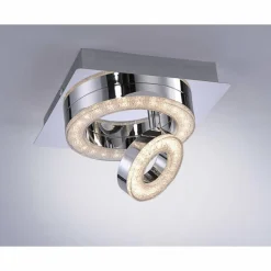 Plafonnier Leuchten Direkt TIM LED Chrome, 2 lumières