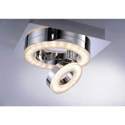 Plafonnier Leuchten Direkt TIM LED Chrome, 2 lumières