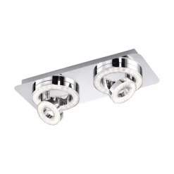 Plafonnier Leuchten Direkt TIM LED Chrome, 2 lumières
