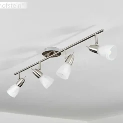 Plafonnier Leuchten Direkt JULIA Acier inoxydable, 4 lumières