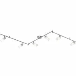 Plafonnier Leuchten Direkt MAX Acier inoxydable, 6 lumières