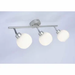Plafonnier Leuchten-Direkt LOTTA Argenté, 3 lumières