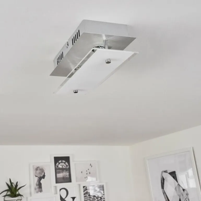Plafonnier Liestal LED Nickel mat, 2 lumières