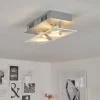 Plafonnier Liestal LED Nickel mat, 2 lumières