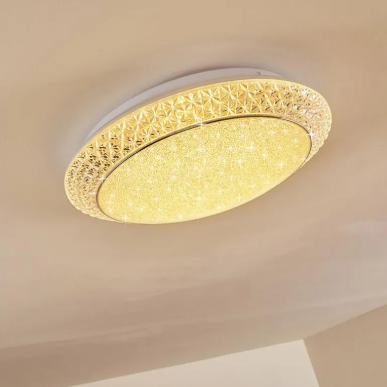 Plafonnier Litto LED Blanc, 1 lumière, Télécommandes