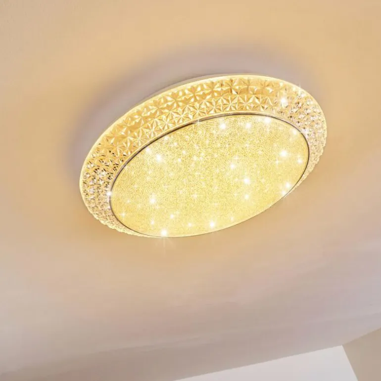 Plafonnier Litto LED Blanc, 1 lumière, Télécommandes