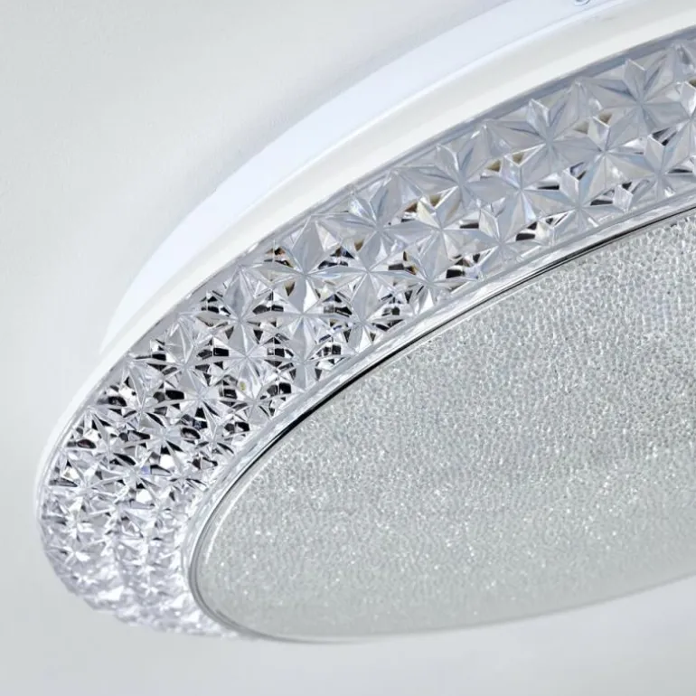 Plafonnier Litto LED Blanc, 1 lumière, Télécommandes