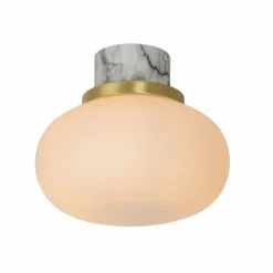 Plafonnier Lucide LORENA Aspect marbre, 1 lumière