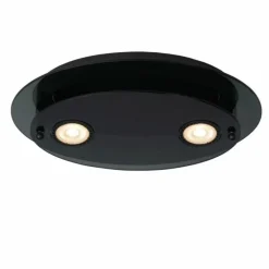 Plafonnier Lucide OKNO Noir, 2 lumières