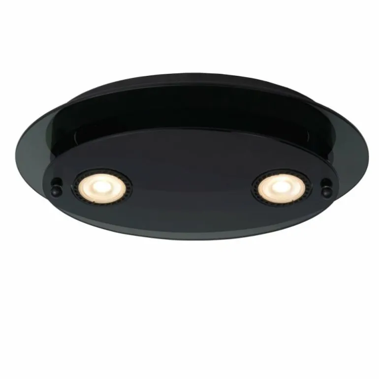 Plafonnier Lucide OKNO Noir, 2 lumières