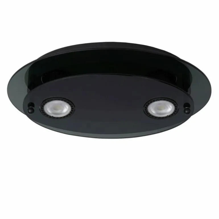 Plafonnier Lucide OKNO Noir, 2 lumières