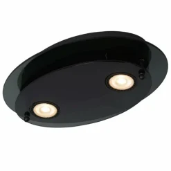 Plafonnier Lucide OKNO Noir, 2 lumières