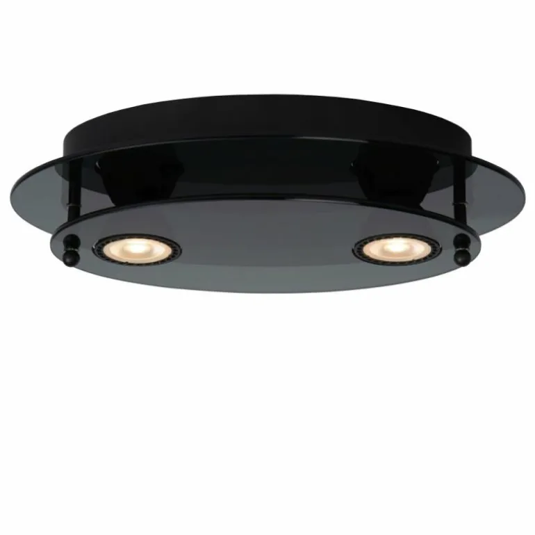 Plafonnier Lucide OKNO Noir, 2 lumières