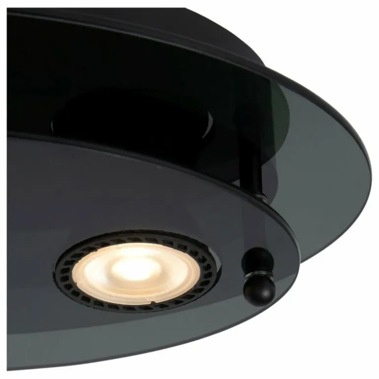Plafonnier Lucide OKNO Noir, 2 lumières