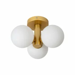 Plafonnier Lucide TRUDY Or, Laiton, 3 lumières