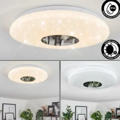 Plafonnier Lumsden LED Blanc, 1 lumière, Détecteur de mouvement