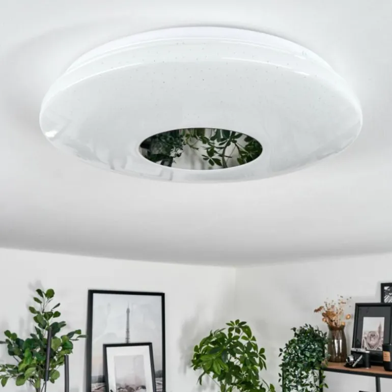 Plafonnier Lumsden LED Blanc, 1 lumière, Détecteur de mouvement
