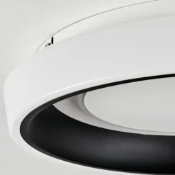 Plafonnier Mackay LED Blanc, 1 lumière, Télécommandes