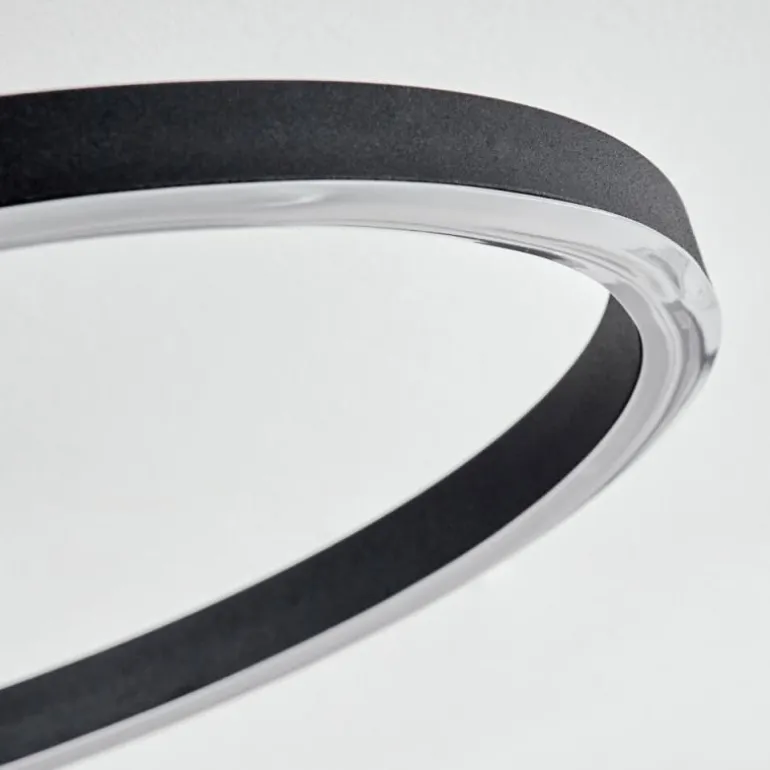 Plafonnier Malanje LED Noir, 4 lumières