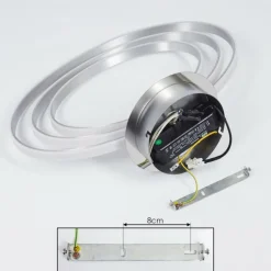 Plafonnier Maluma Chrome, 1 lumière
