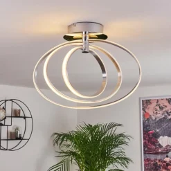 Plafonnier Maluma Chrome, 1 lumière