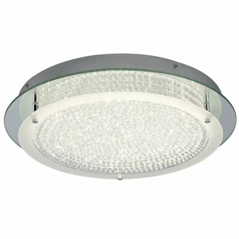 Plafonnier Mantra CRYSTAL MIRROR LED Chrome, 1 lumière
