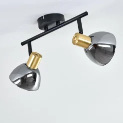 Plafonnier Mariefred Noir, 2 lumières