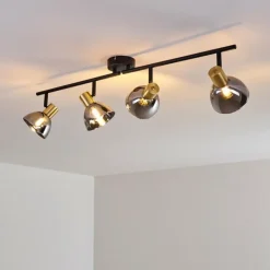 Plafonnier Mariefred Noir, 4 lumières