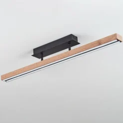 Plafonnier Maumela LED Noir, 1 lumière