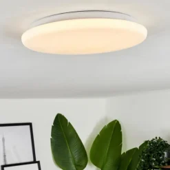 Plafonnier Melres LED Blanc, 1 lumière, Télécommandes