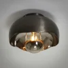 Plafonnier Mirror Nickel mat, Noir, 1 lumière