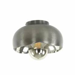 Plafonnier Mirror Nickel mat, Noir, 1 lumière
