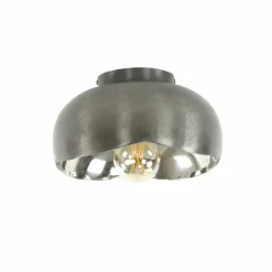 Plafonnier Mirror Nickel mat, Noir, 1 lumière