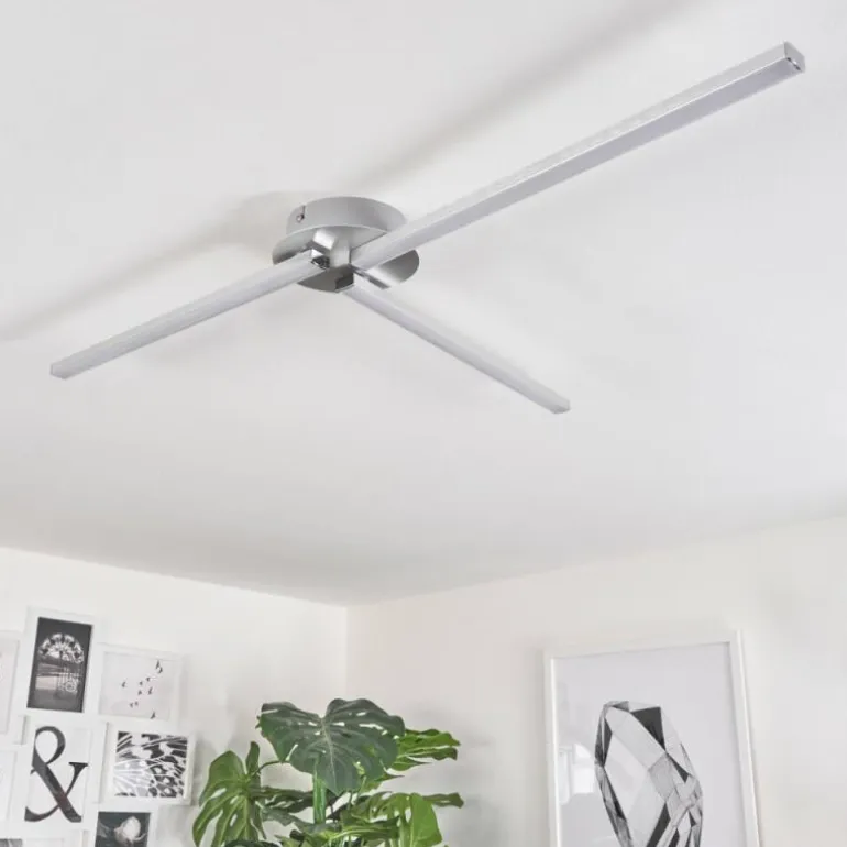 Plafonnier Mohlin LED Nickel mat, 3 lumières
