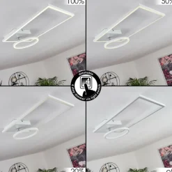 Plafonnier Moya LED Blanc, 1 lumière