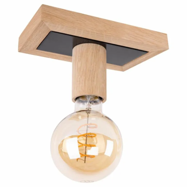 Plafonnier Mugueta Bois clair, 1 lumière