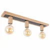 Plafonnier Mugueta Bois clair, 3 lumières